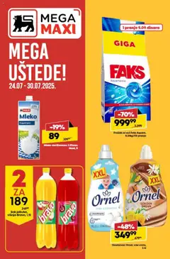 Pregled Mega Maxi kataloga - važi od 24.07.2025