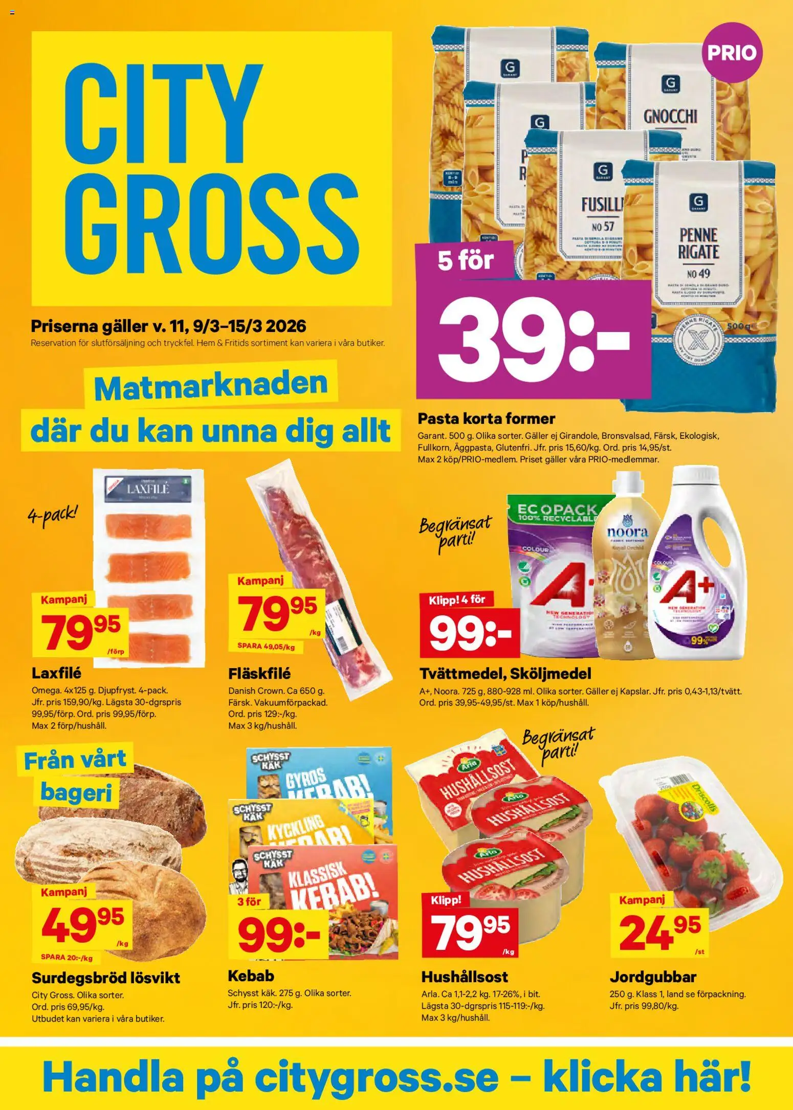 Förhandsgranska reklamblad City Gross erbjudanden från butik City Gross gäller från 09/03/2026