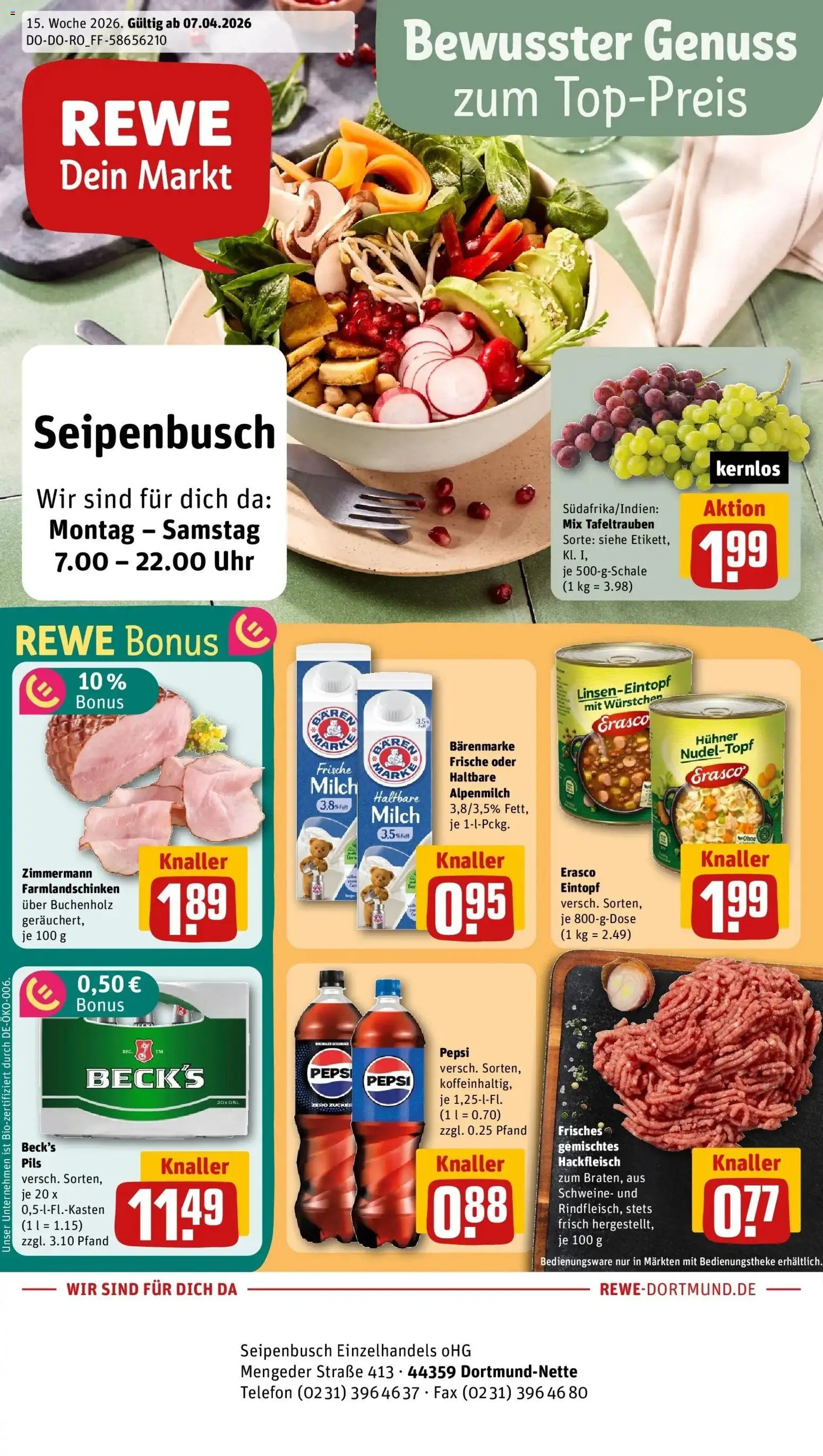 Vorschau von dem Prospekt des Geschäftes Rewe, gültig ab dem 05.04.2026