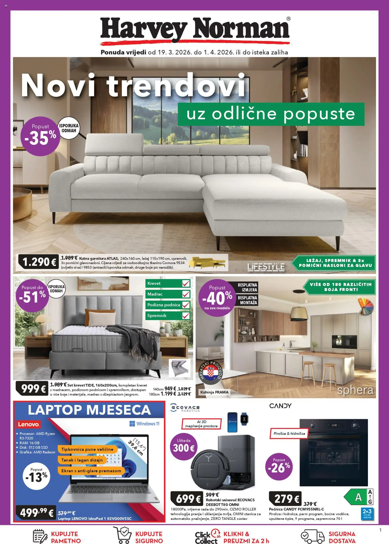 Pregled letka Harvey Norman Katalog trgovine Harvey Norman vrijedi od 19.03.2026