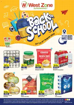 Preview of the catalogue Back to school of store Westzone Supermarket valid from 22 Aug, 2025