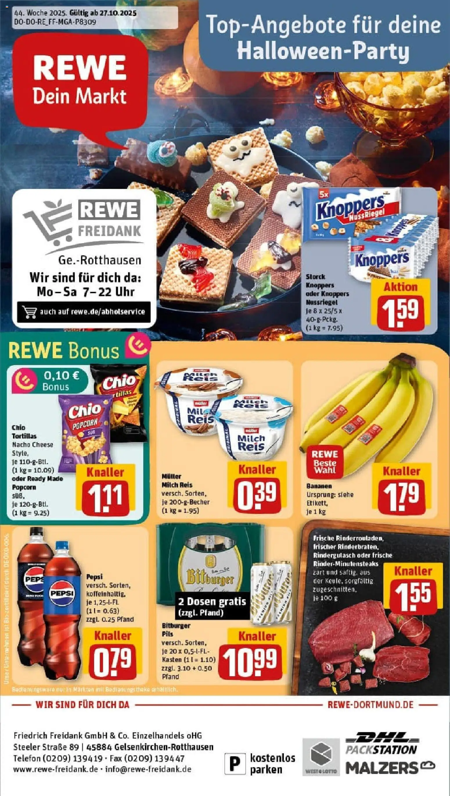 Vorschau von dem Prospekt des Geschäftes Rewe, gültig ab dem 26.10.2025