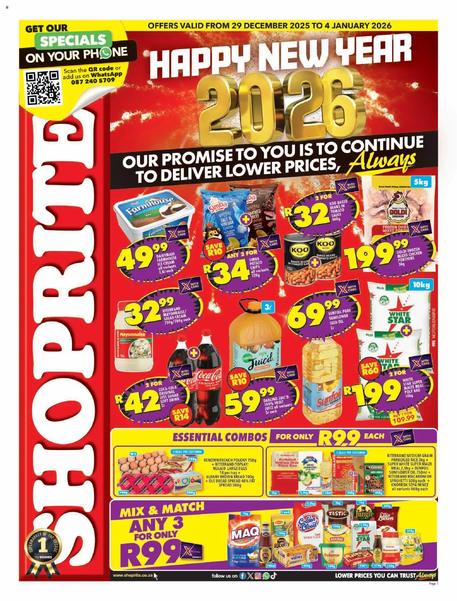 Preview of Shoprite flyer valid from 29/12/2025