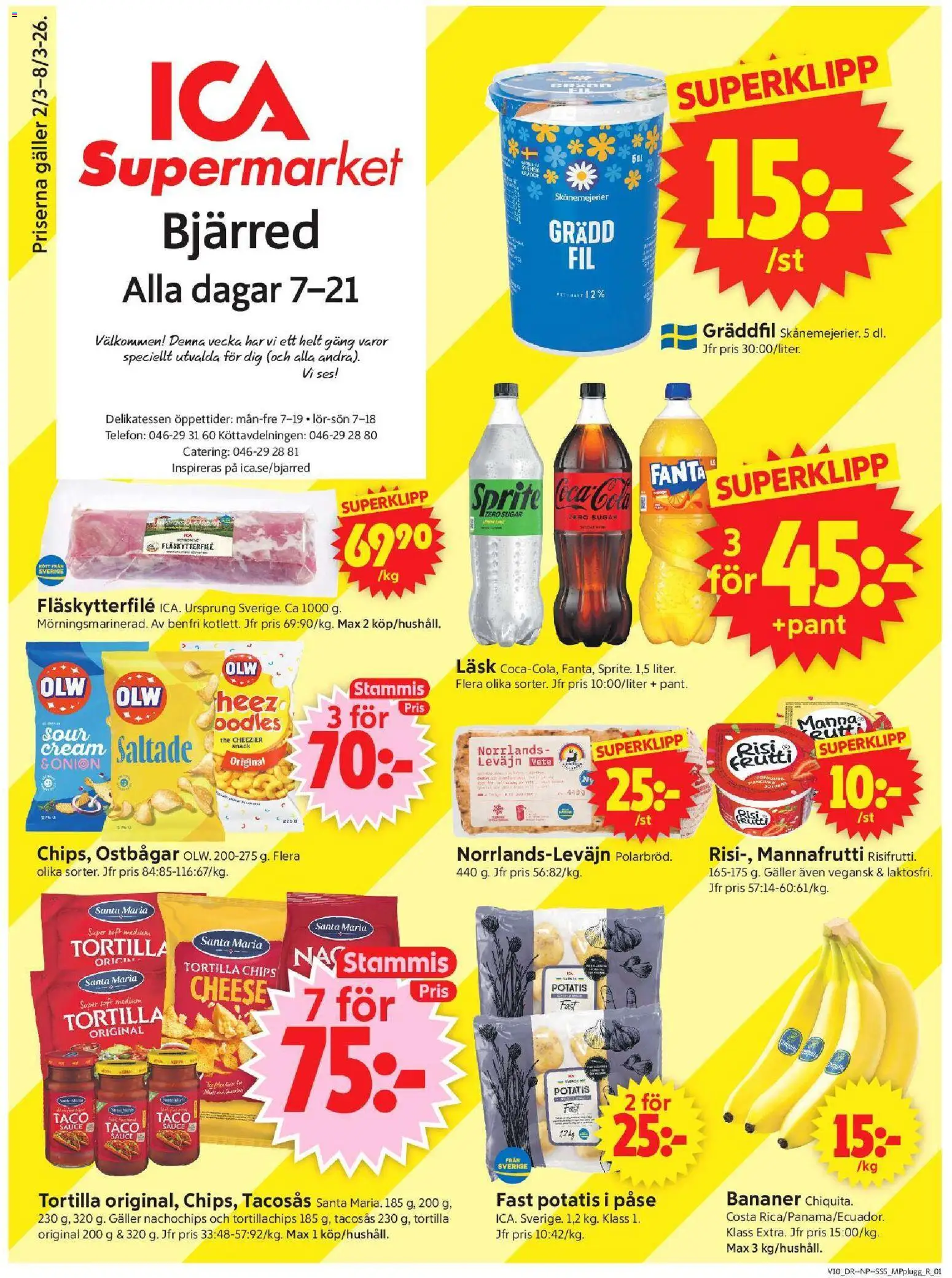 Förhandsgranska reklamblad Bjärred från butik ICA Supermarket gäller från 02/03/2026
