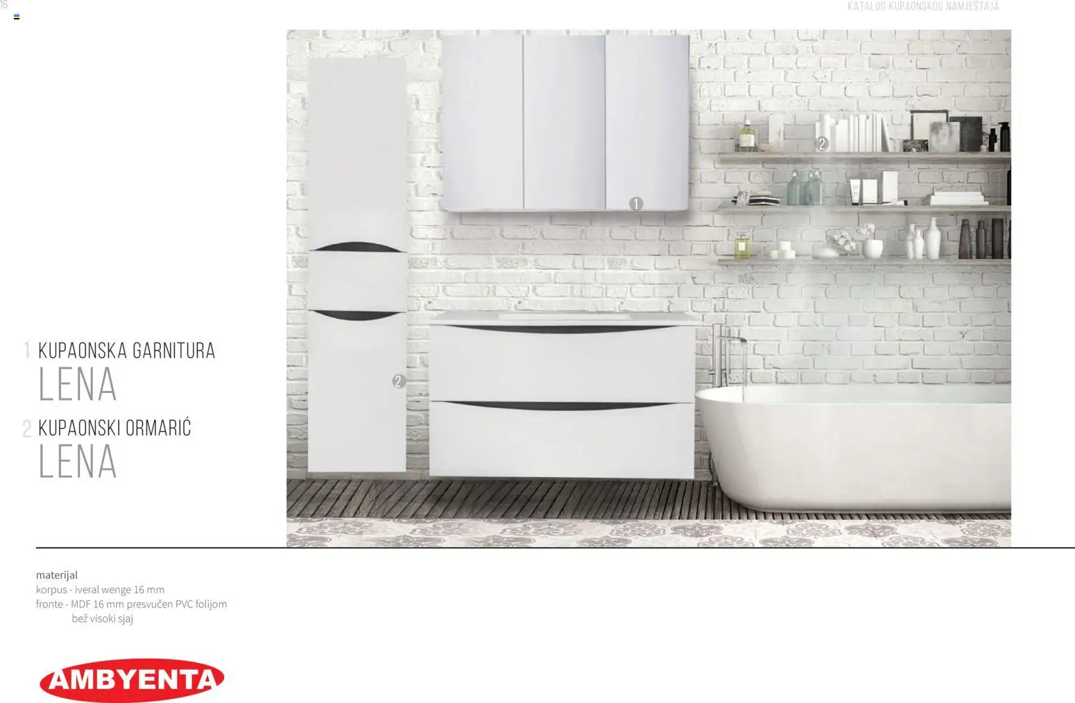 Pregled letka Katalog Kupaonski namještaj trgovine AMBYENTA vrijedi od 2025.10.01