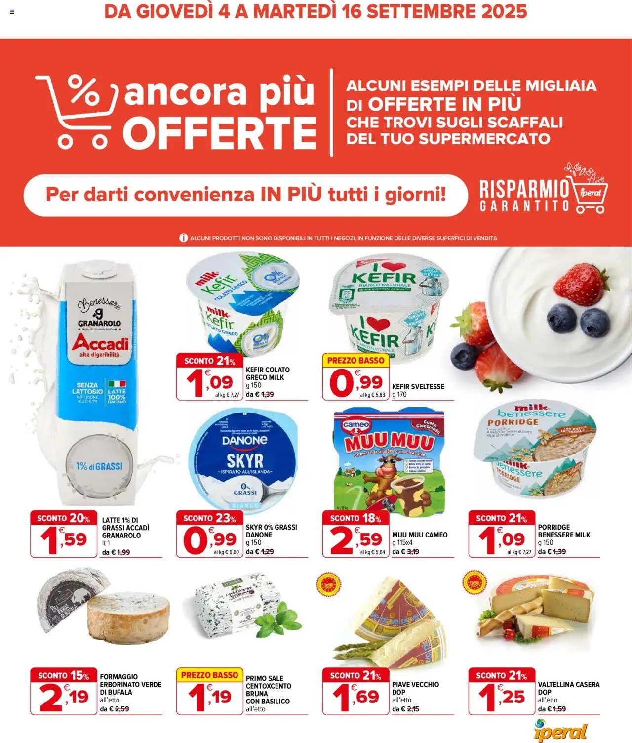 Volantino Iperal valido da 04/09/2025 numero di pagina 1