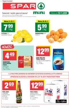 Pogląd gazetki "Spar Mini" ze sklepu Spar ważnej od 19.11.2025