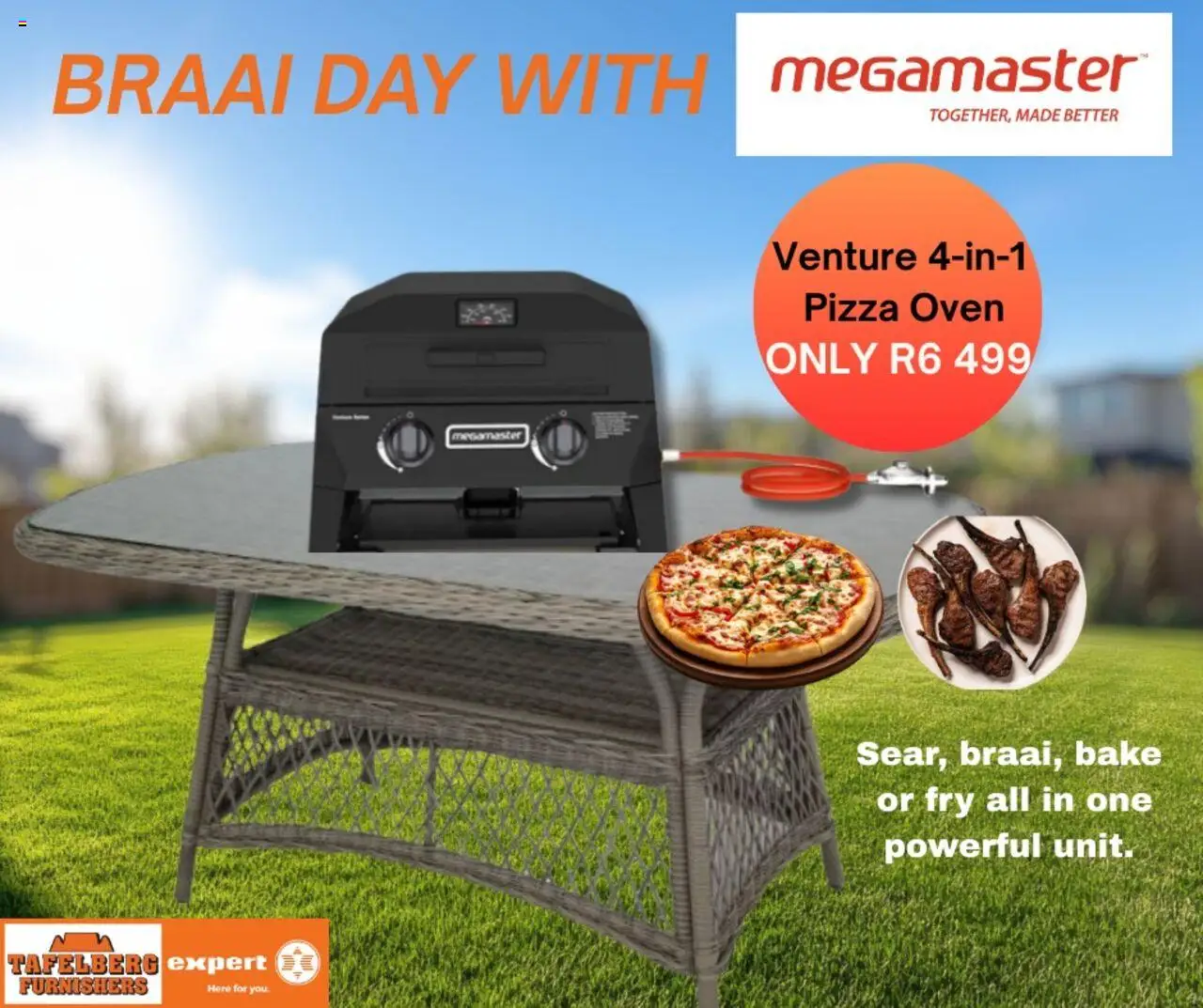 Tafelberg Furnishers Megamaster Promotion from from Tuesday 23/09/2025 > Promotions - Pizza, Oven