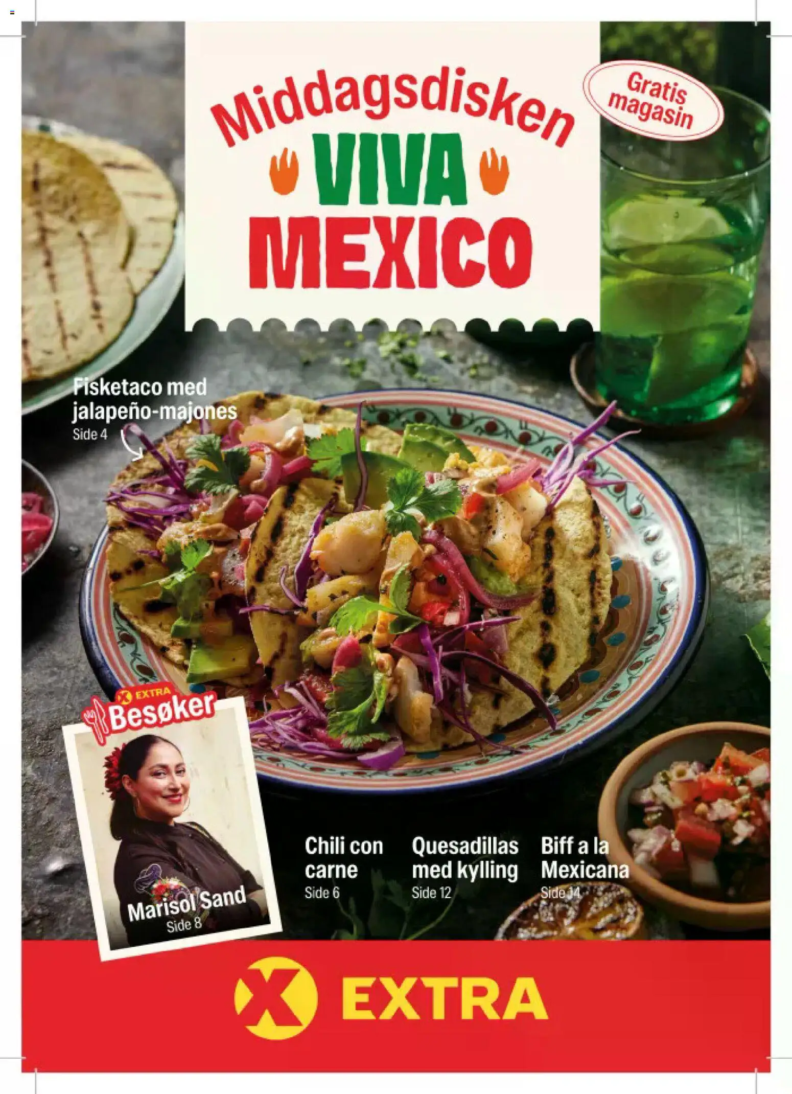 Forhåndsvis Middagsdisken Viva Mexico fra butikk Coop Extra gyldig fra 09/02/2026