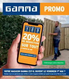 Prévisualisation de GAMMA Publicité du magasin GAMMA formulaire valide 22/04/2026