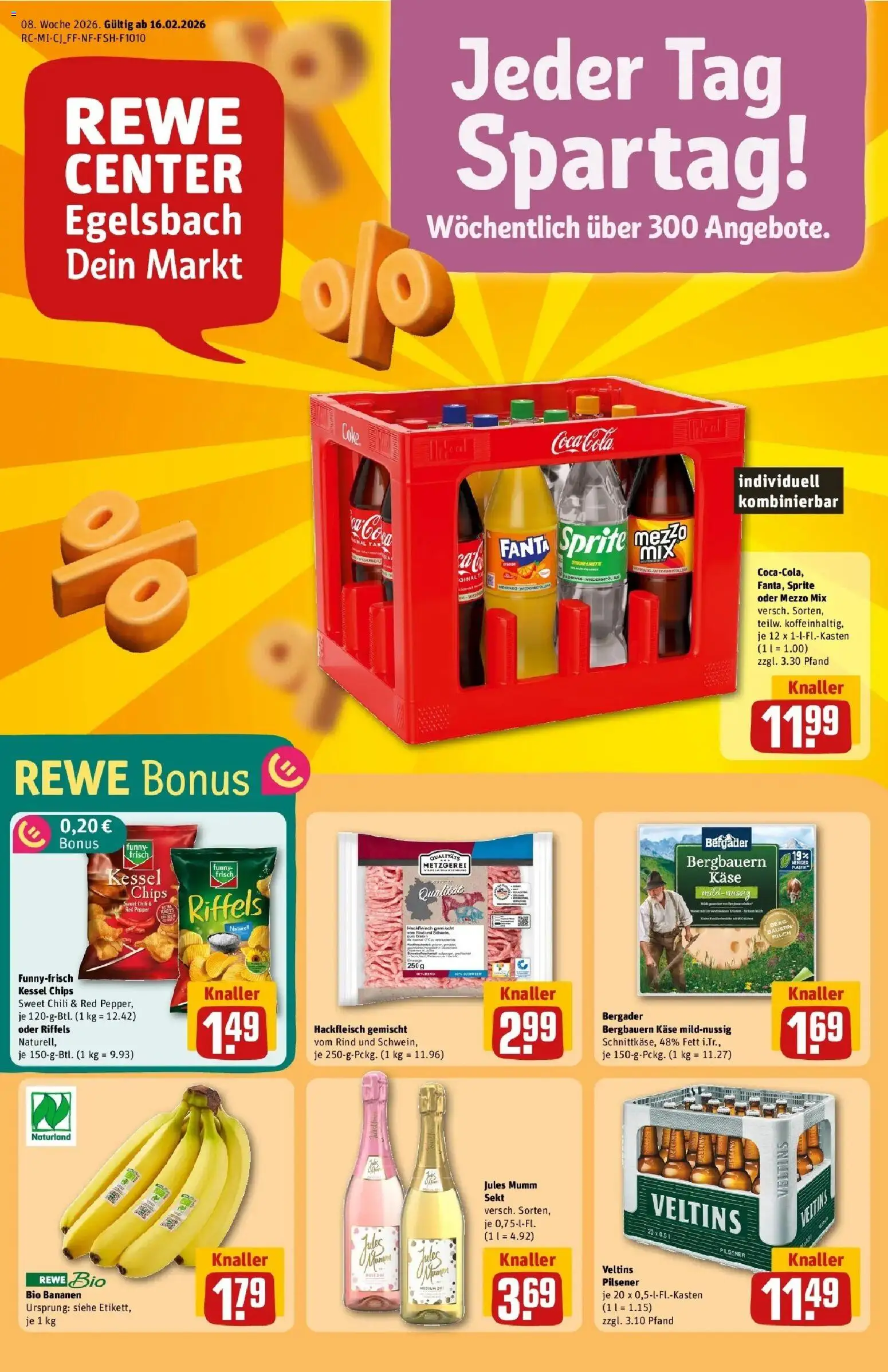 Vorschau von dem Prospekt des Geschäftes Rewe, gültig ab dem 16.02.2026