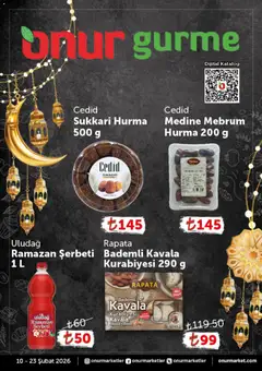 Onur Market Katalog - Gurme 10.02.2026 - Broşürünün önizlemesi