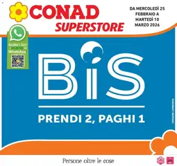 Anteprima dell'opuscolo BIS dal negozio Conad valido da 25/02/2026