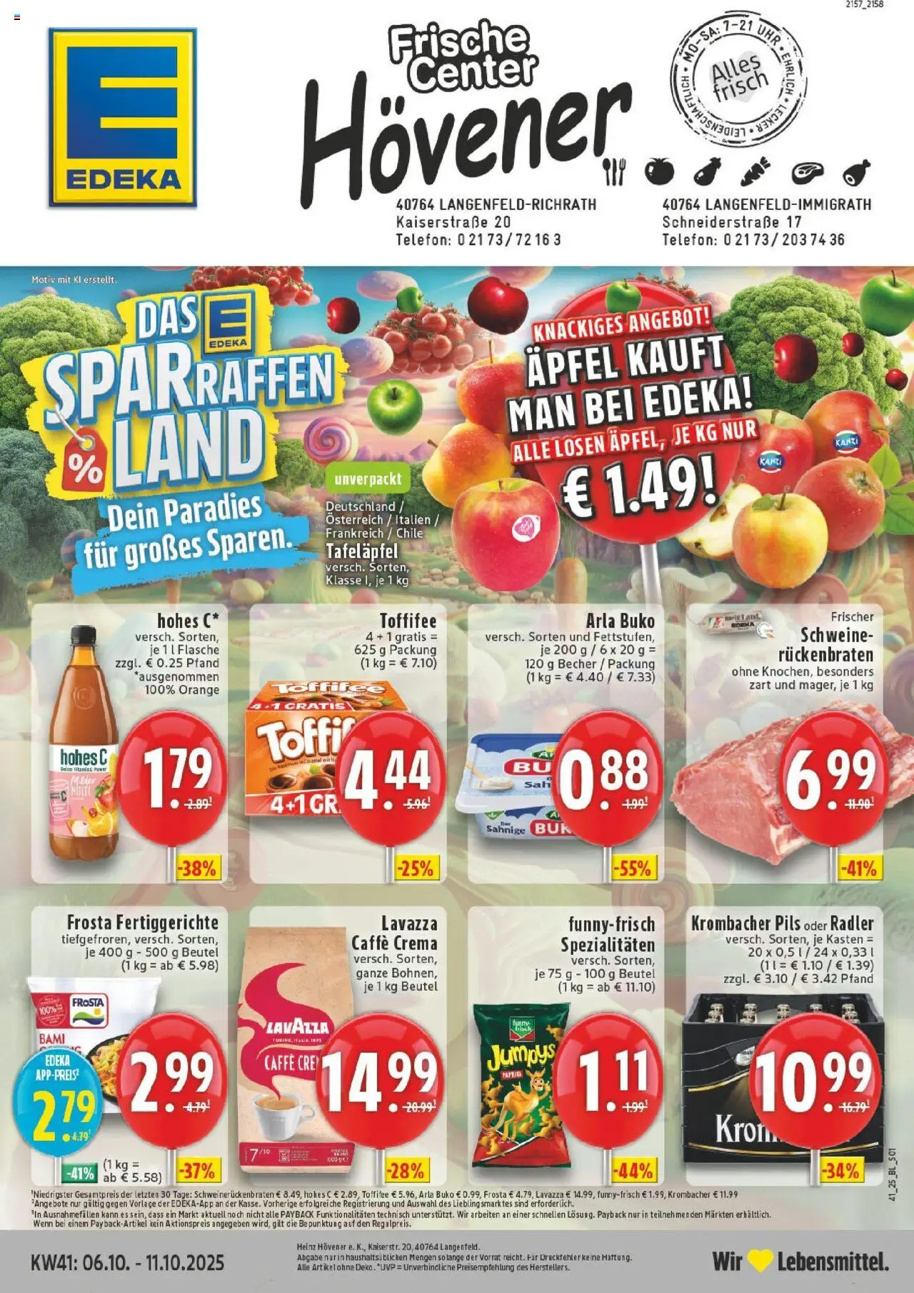 EDEKA Prospekt ab 06.10.2025 - Prospekt Langenfeld - Immigrath Online