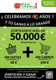 Vista previa del folleto de la tienda Hiper Usera válido desde el 05/11/2025 