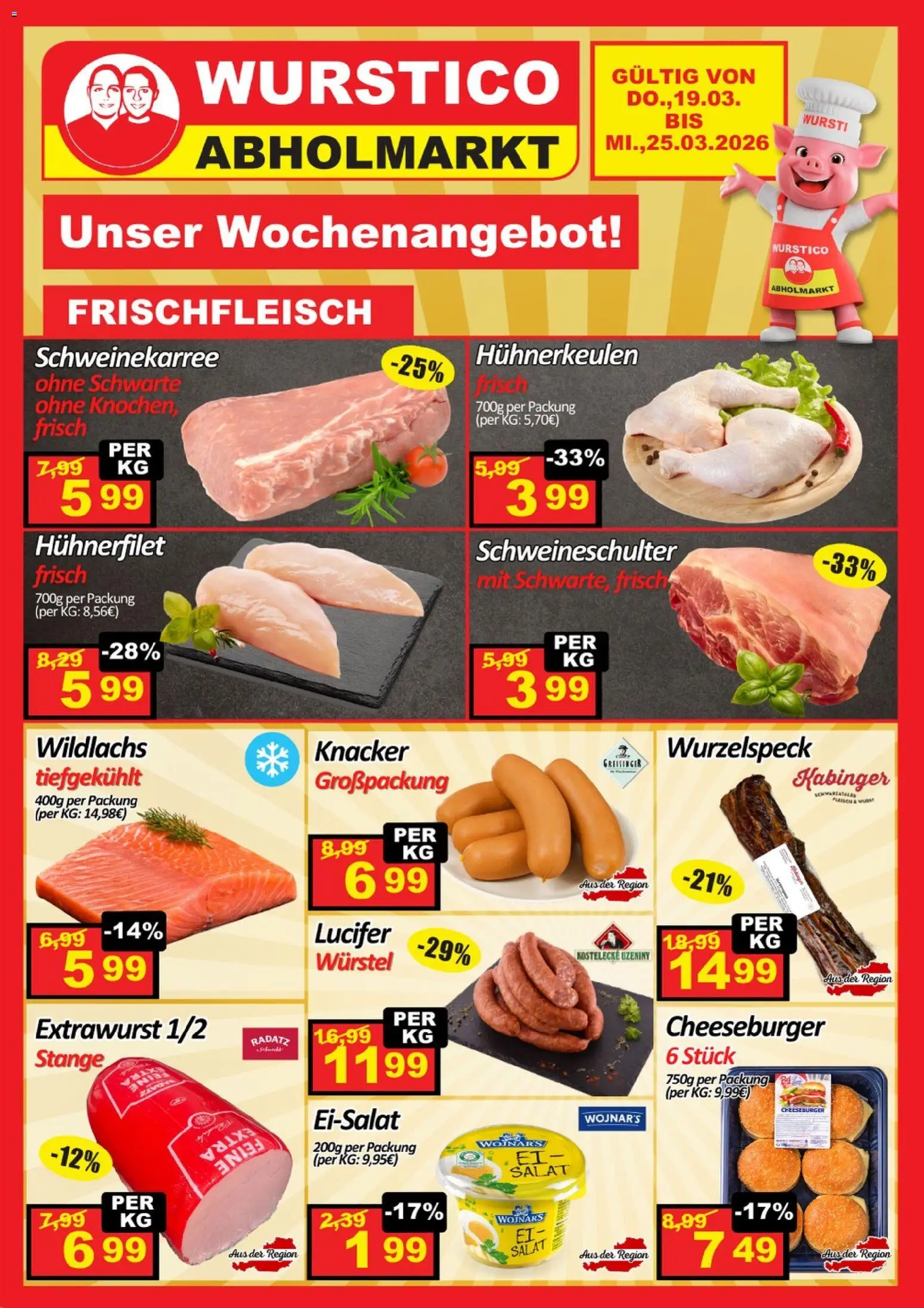Vorschau der Angebote: Wurstico Abholmarkt Wurstico Abholmarkt Flugblatt gültig ab 19.03.2026