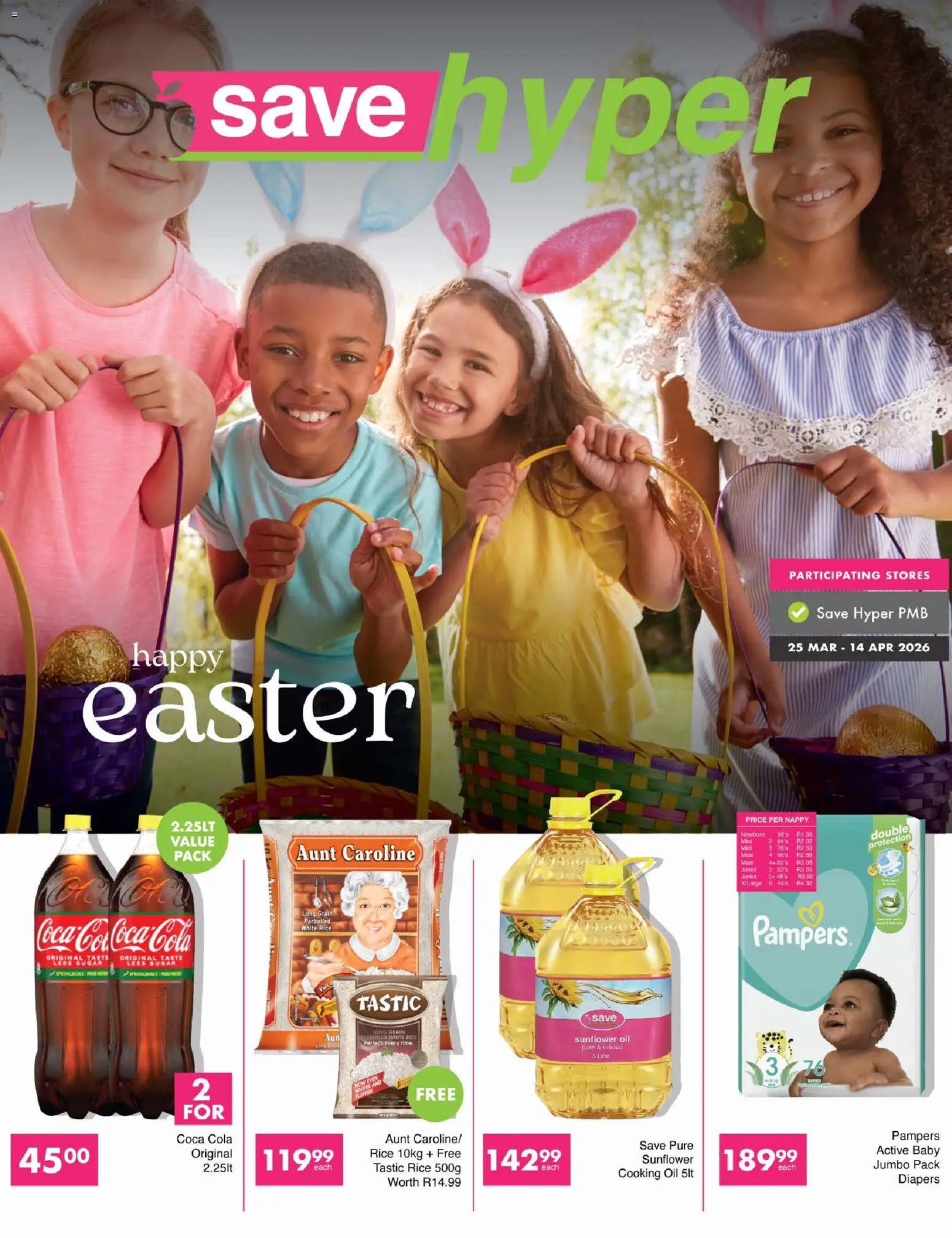 Preview of Save flyer valid from 25/03/2026 - Oil, Sugar, Rice, Diapers