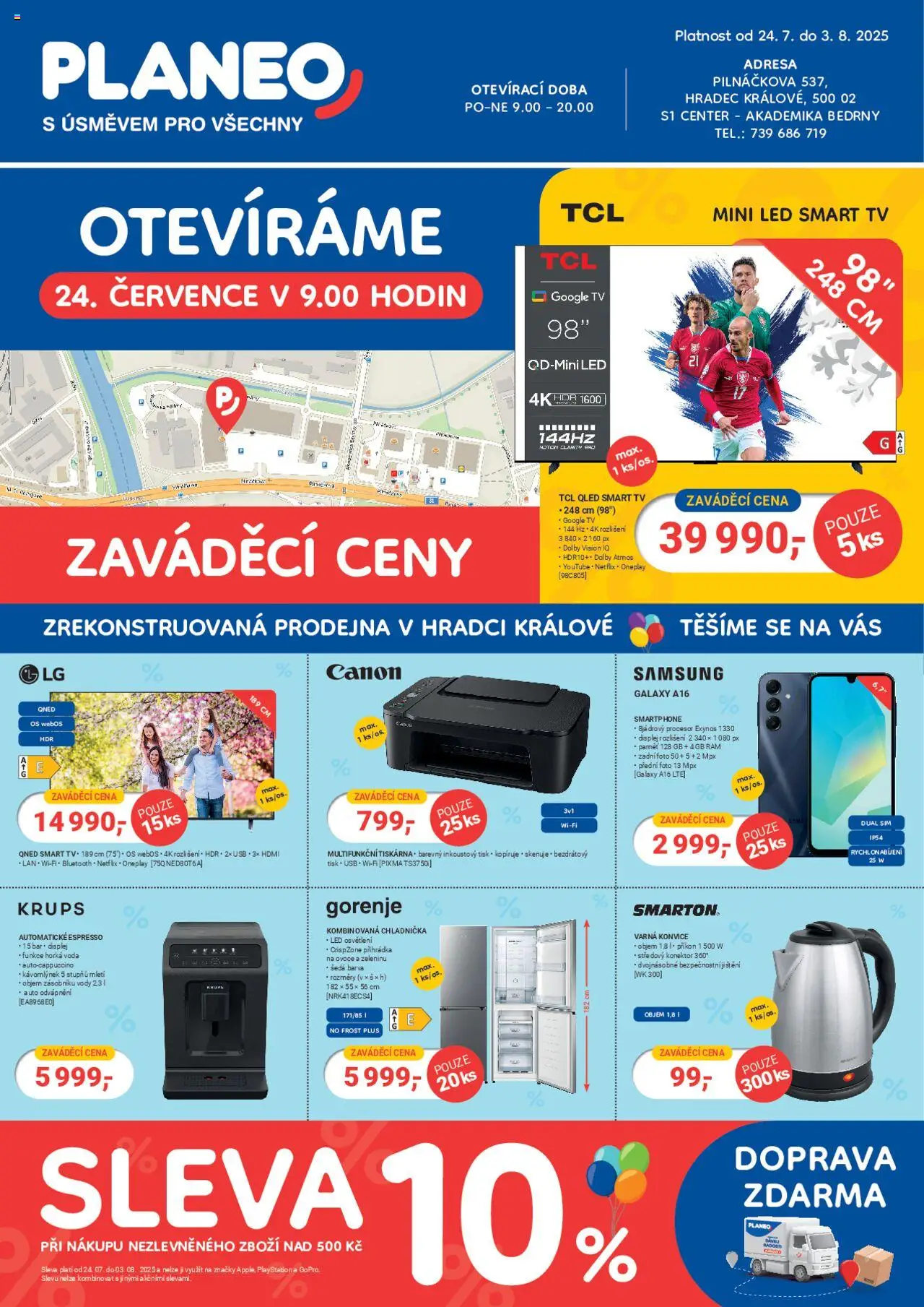 Planeo Elektro leták od 24.07.2025 - aktuální leták