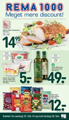 Eksempel på tilbudsavis Tilbudsavis fra butik Rema 1000 gyldig fra 22/02/2026