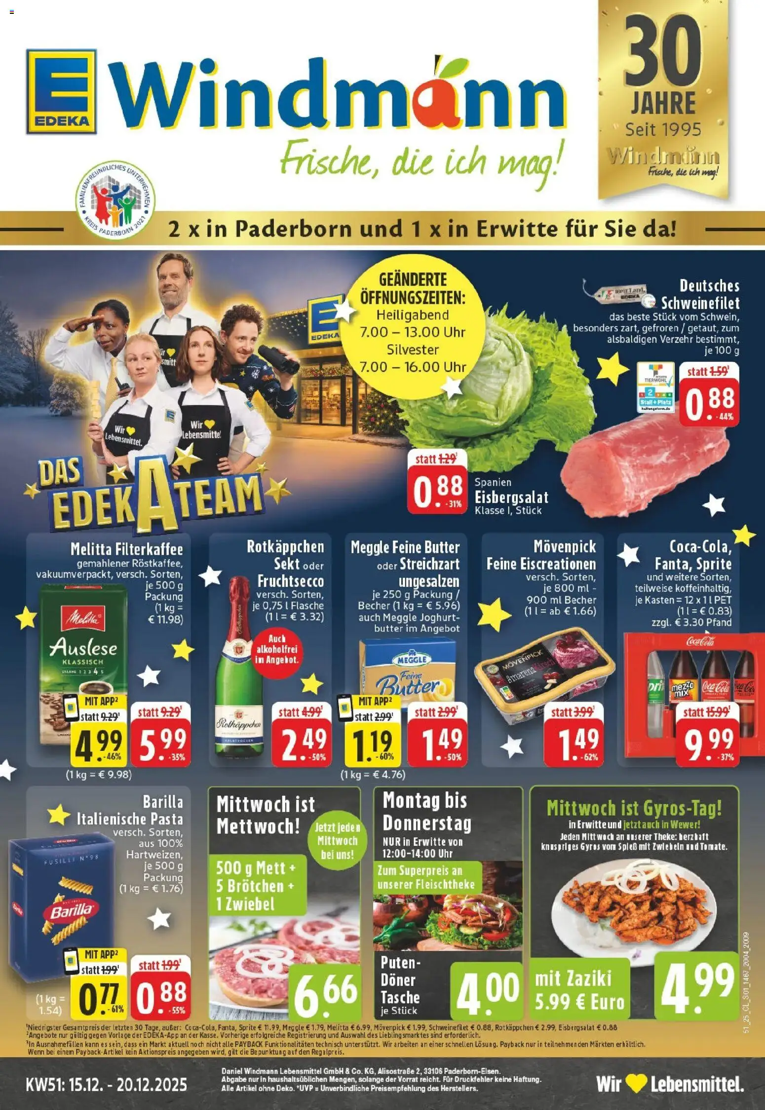 Vorschau von dem Prospekt des Geschäftes Edeka, gültig ab dem 15.12.2025
