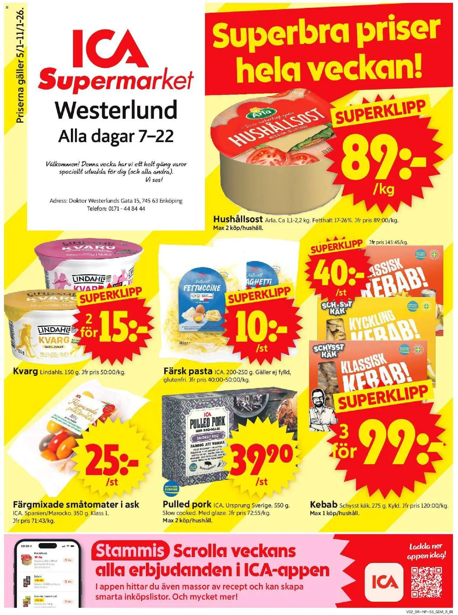 Förhandsgranska reklamblad Enköping från butik ICA Supermarket gäller från 05/01/2026