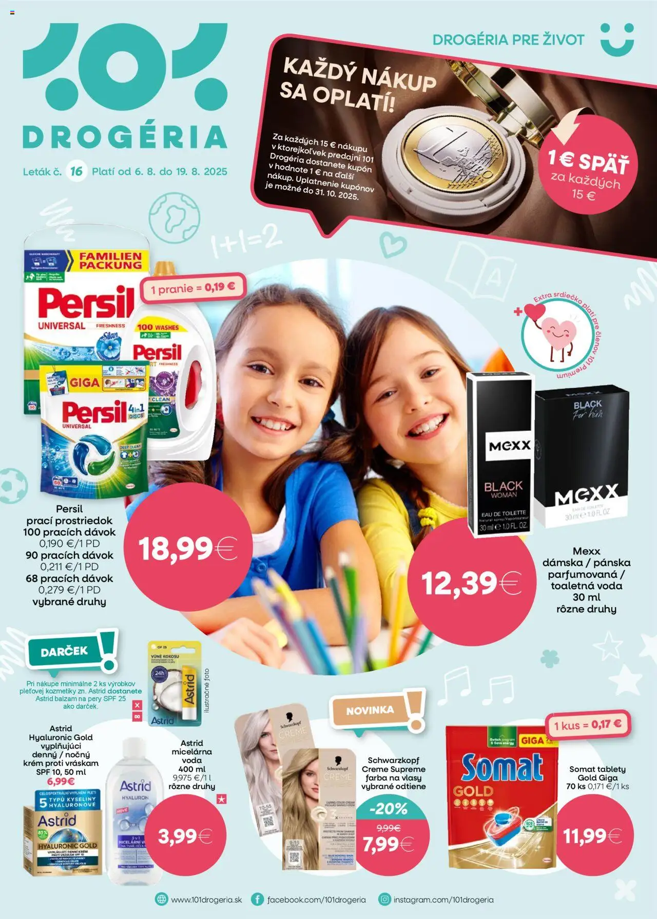 101 drogerie Leták (06.08. - 19.08.2025) - Akčná ponuka
