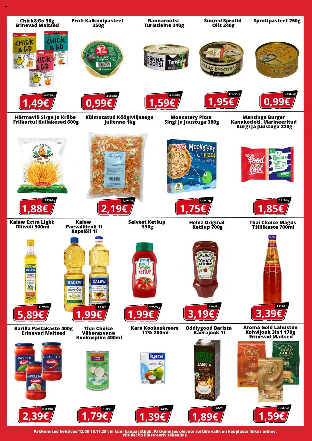 A1000 Market kliendilehe eelvaade alates 2025.08.12