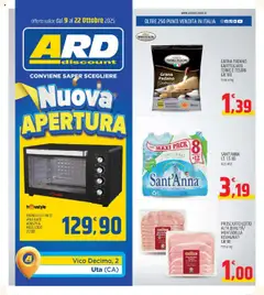 Anteprima dell'opuscolo Volantino Nuova Apertura Uta dal negozio ARD Discount valido da 09/10/2025