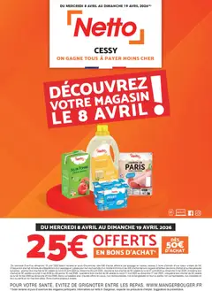 Prévisualisation de Netto - Découvrez votre magasin du magasin Netto formulaire valide 08/04/2026