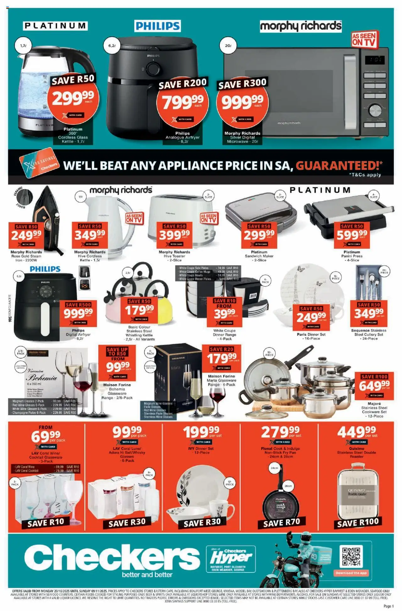 Checkers Eastern Cape - Home & Appliance Promotion 20/10 - 09/11/2025 >> Catalogue