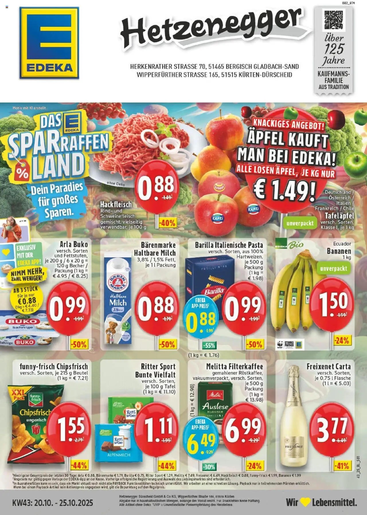 EDEKA Prospekt ab 19.10.2025 - Prospekt Bergisch Gladbach - Sand Online