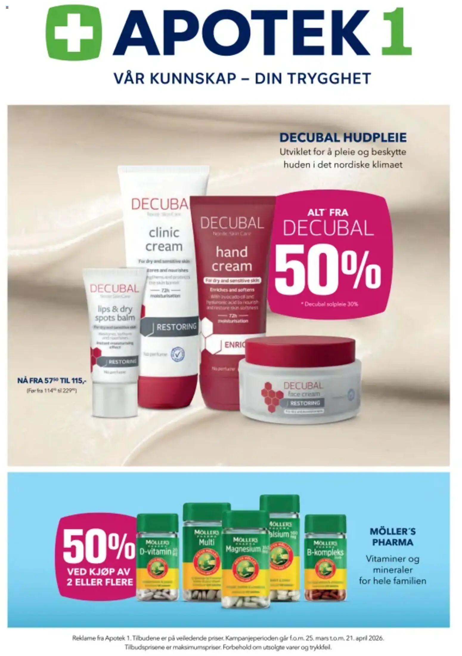 Forhåndsvis Apotek 1 kundeavis fra butikk Apotek 1 gyldig fra 25/03/2026