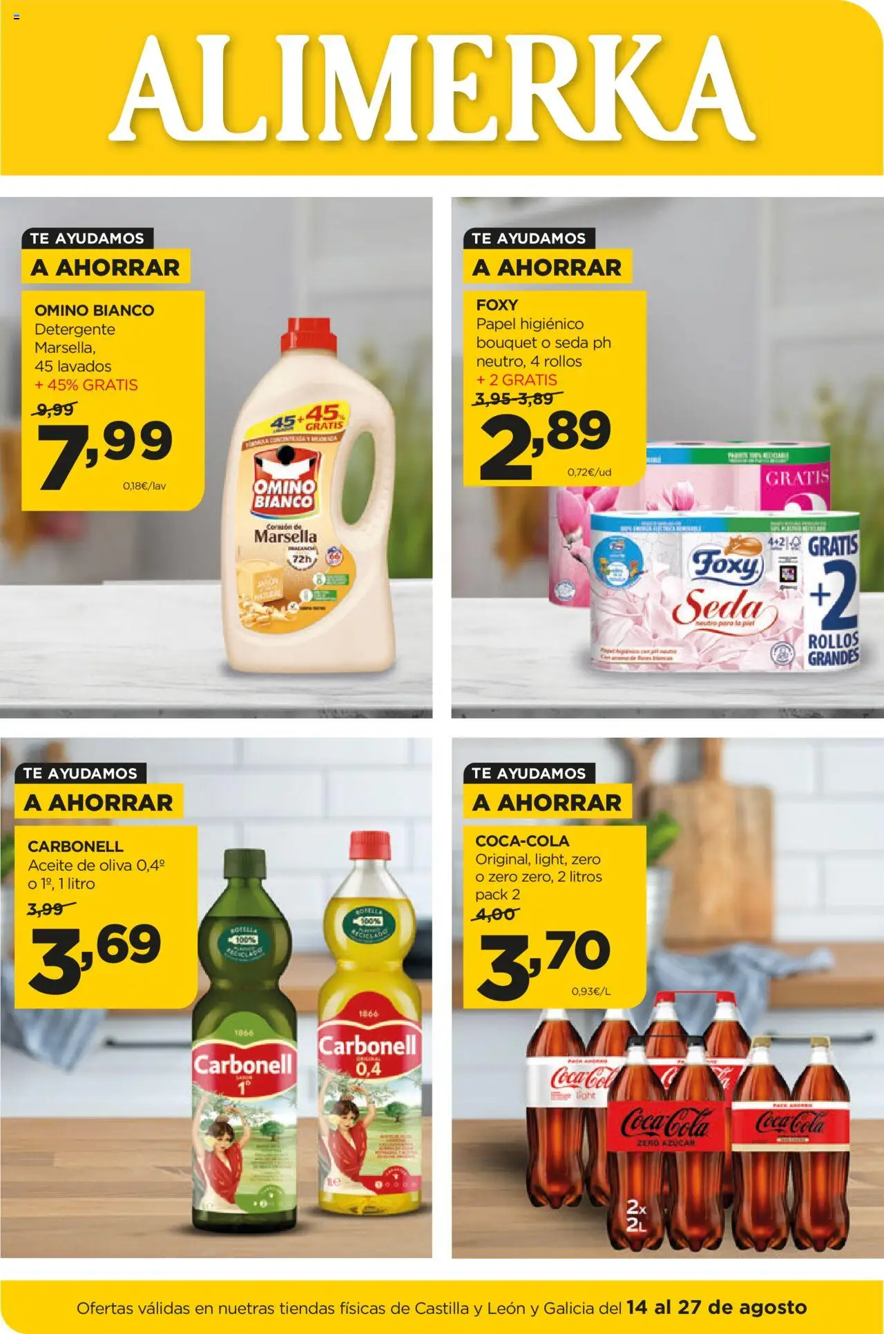 Alimerka Ofertas Castilla y León >> 14/08 - 27/08/2025 (catálogo)