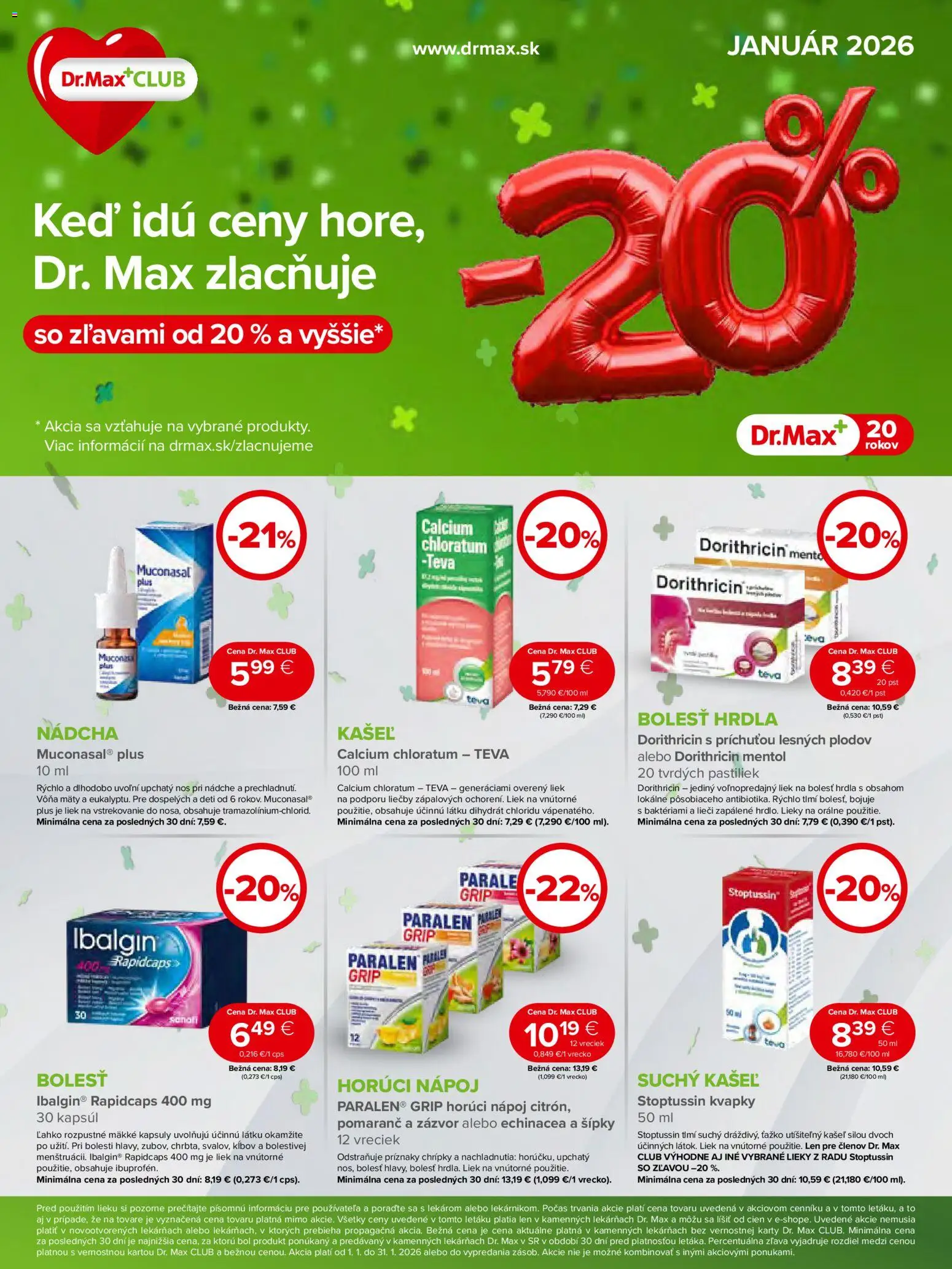 Náhľad Dr. Max letáku platného od 01.01.2026 - Zázvor