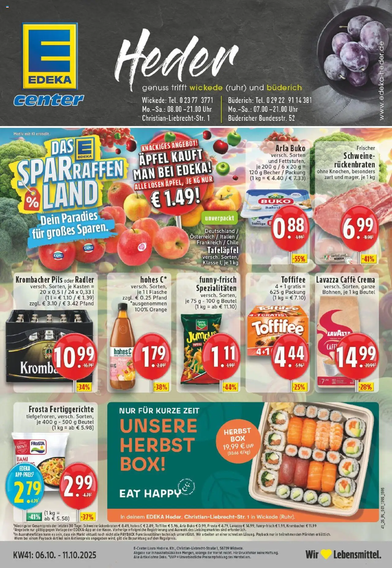 EDEKA Prospekt ab 06.10.2025 - Prospekt Wickede Online