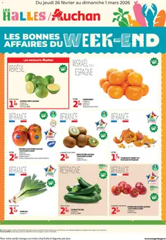 Prévisualisation de Les bons plans du week-end dans votre hyper ! du magasin Auchan formulaire valide 26/02/2026