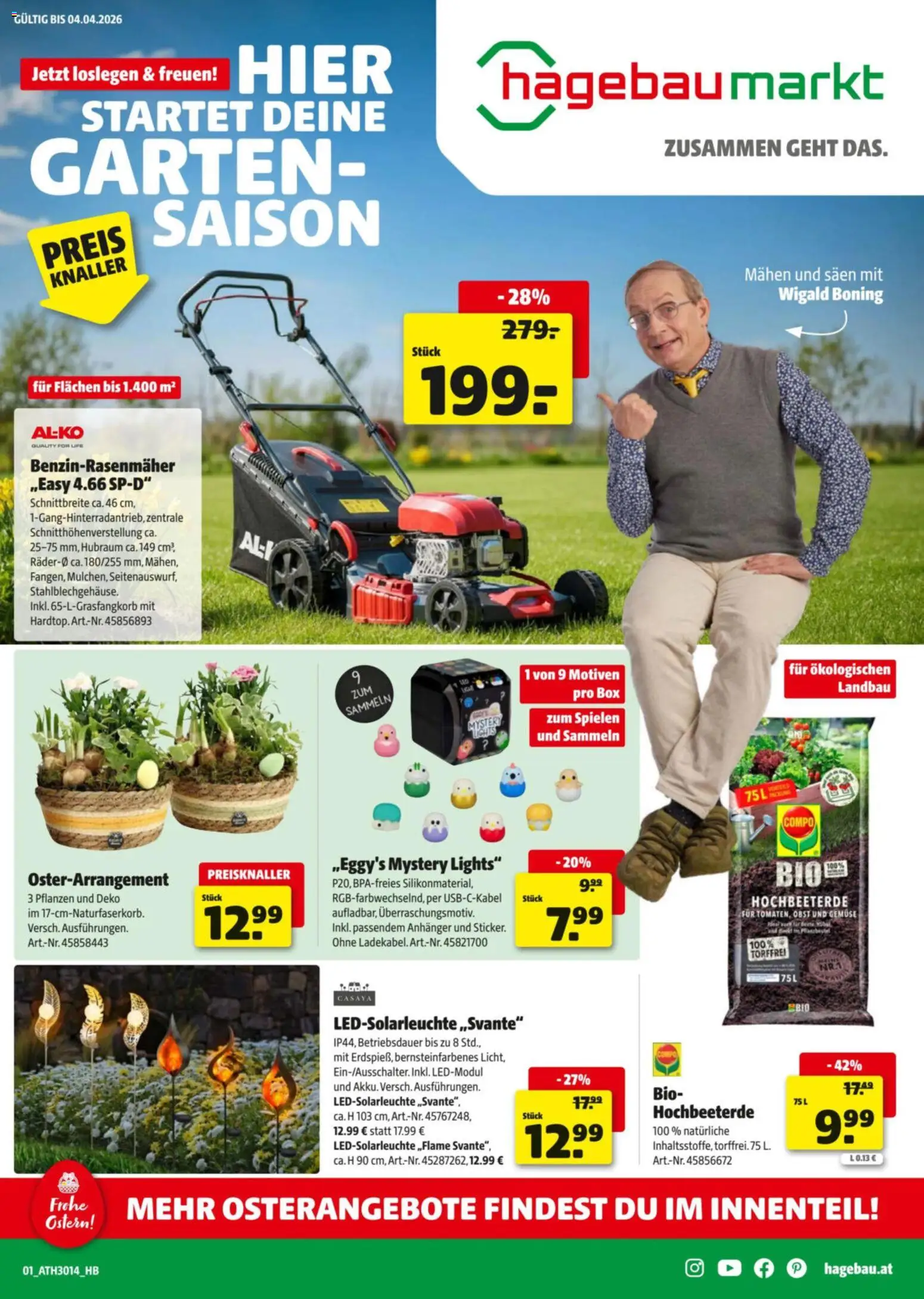 Vorschau der Angebote: Hagebau Hagebau Flugblatt gültig ab 27.04.2026 - Gemüse, Obst, Box