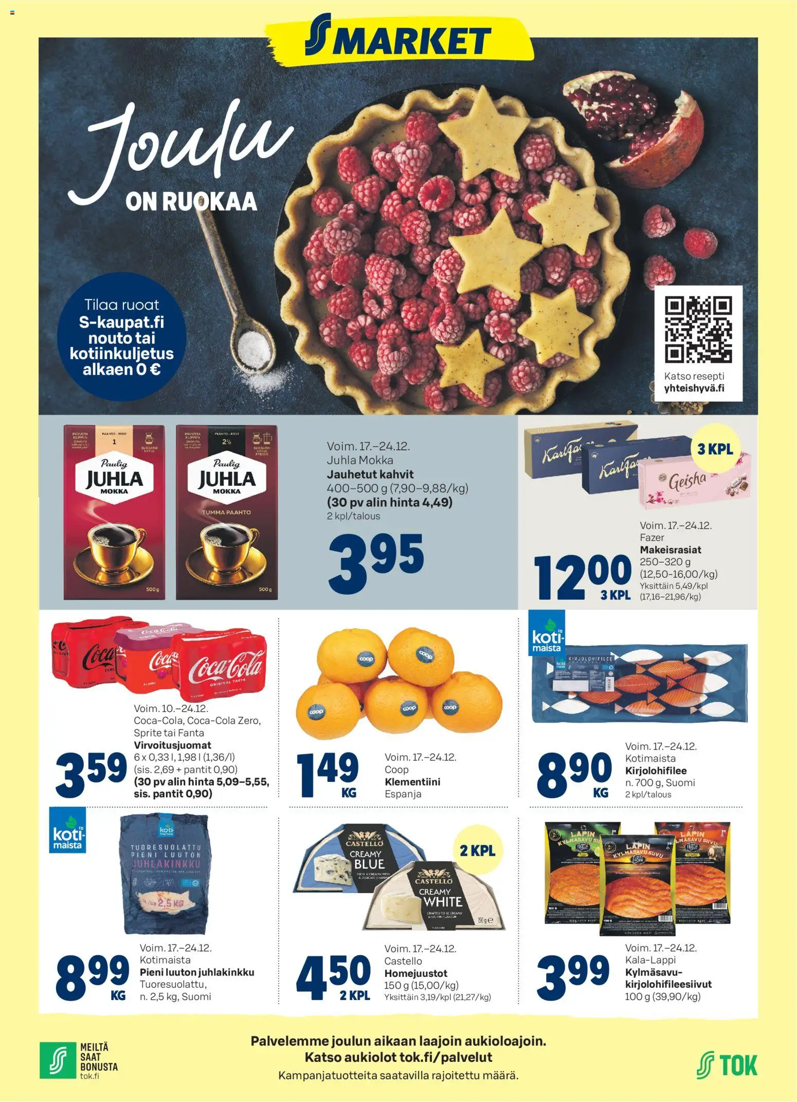Kaupan S-market Tarjoukset esikatselu, voimassa 17/12/2025