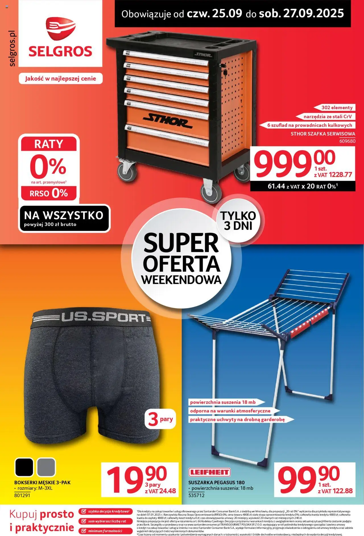 Selgros cash&carry Super oferta na 3 dni od 25.09.2025 - Nowa Gazetka - Numer strony 1