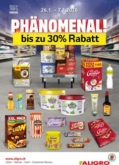 Vorschau des Merkblatts Aktionen Phänomenal Chavannes, Matran, Genf, Sitten vom Shop Aligro gültig von 26.01.2026 bis 07.02.2026