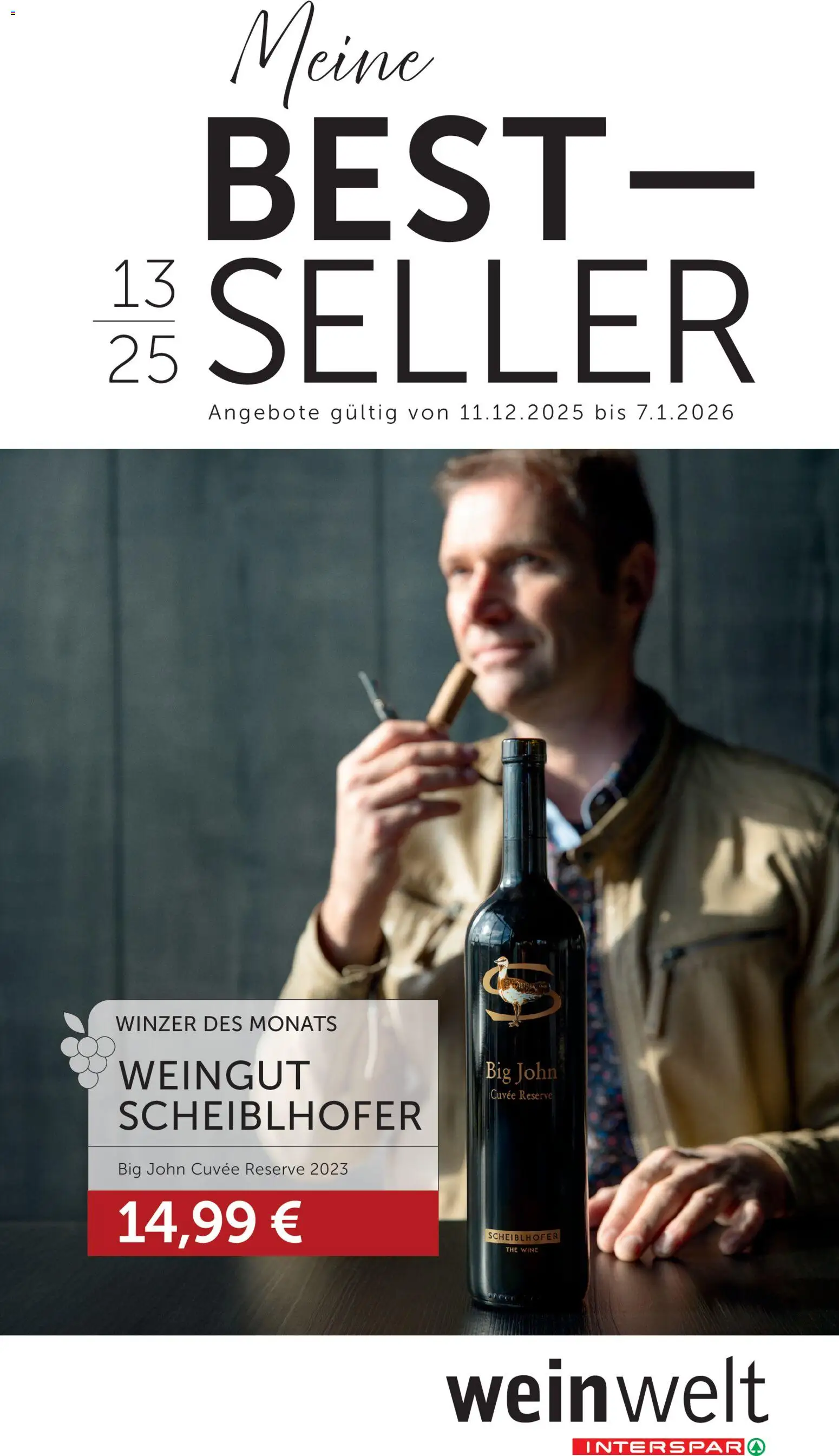 Vorschau der Angebote: Interspar Wein Welt gültig ab 11.12.2025