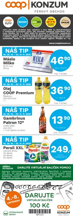 Náhled nabídky: Konzum Leták platný od 29.10.2025