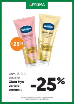 Kaupan Prisma Prisma tarjoukset Vaseline esikatselu, voimassa 18/03/2026