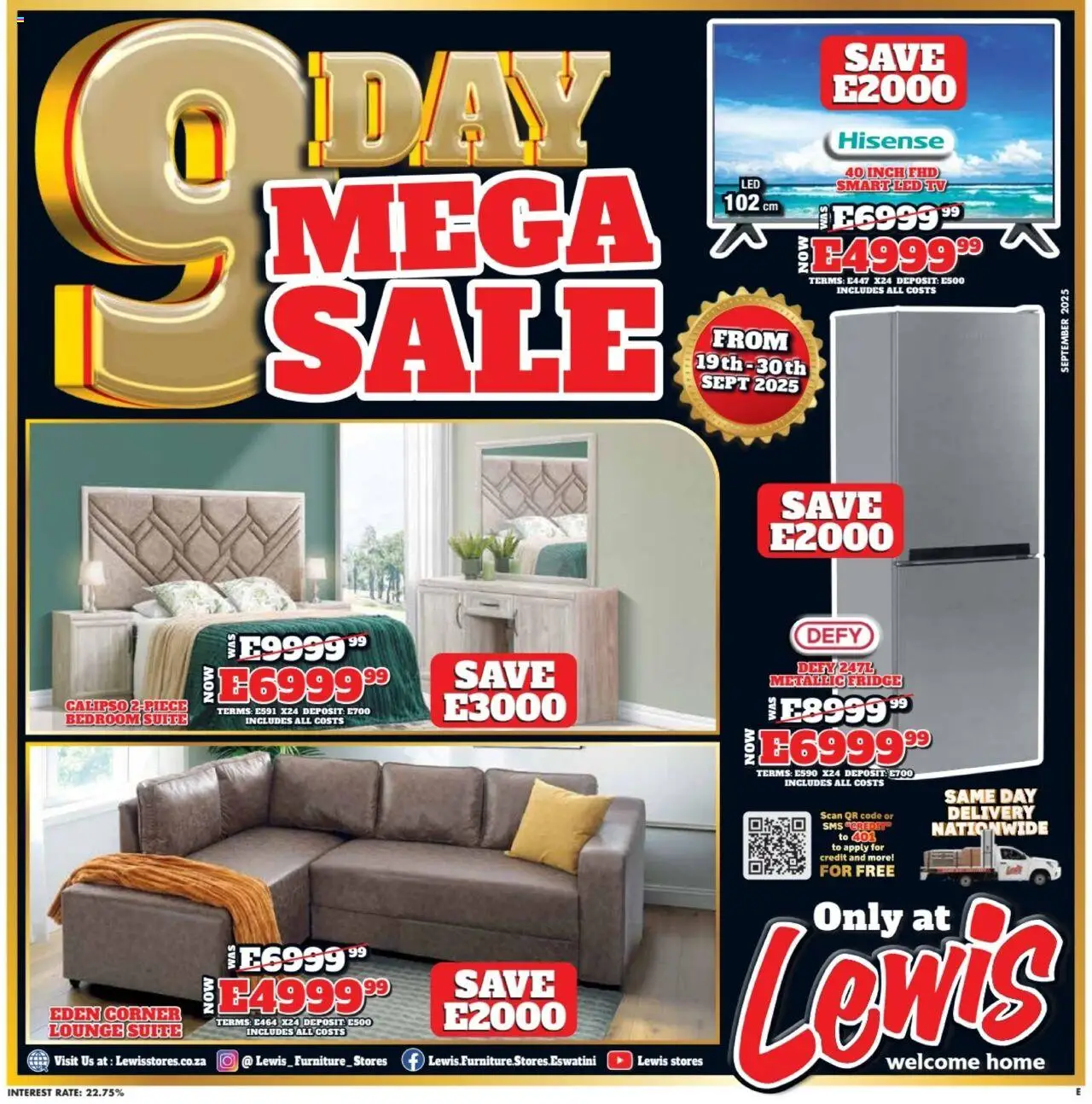 Preview of Lewis Stores flyer valid from 19/09/2025