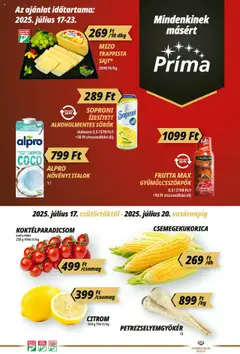 CBA Príma - Akciós újság CBA Príma megtekintése, amely érvényes 2025.07.17.-től