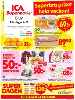 Förhandsgranska reklamblad Bjuv från butik ICA Supermarket gäller från 19/01/2026