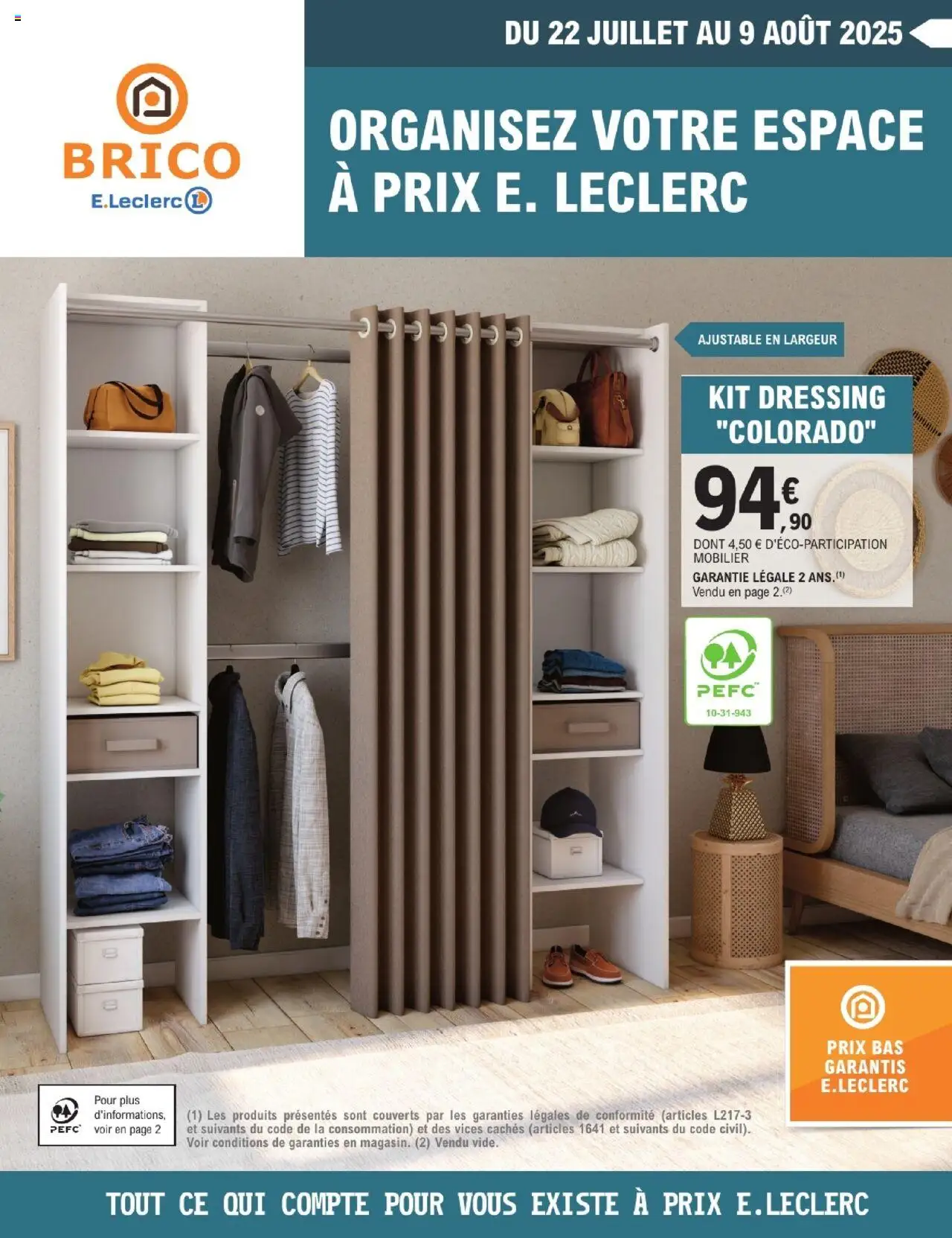E-catalogue Leclerc 1 de la boutique Brico E.Leclerc valable du 22/07/2025 - Page numéro 1