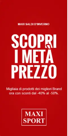 Anteprima dell'opuscolo Maxi Sport dal negozio Offerte valido da 16/02/2026