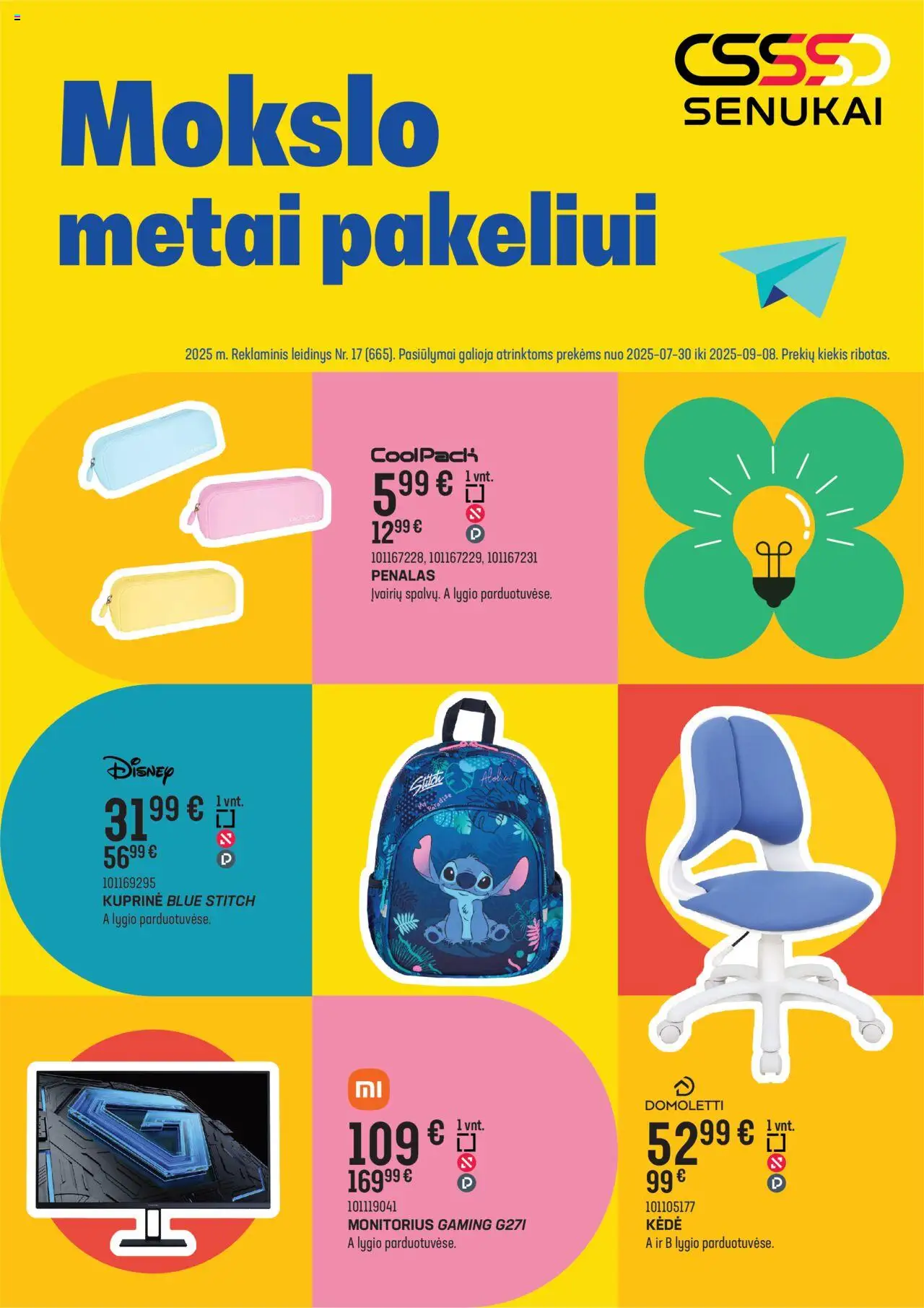 Senukai leidinys galioja nuo 2025.07.30 – puslapio numeris 1
