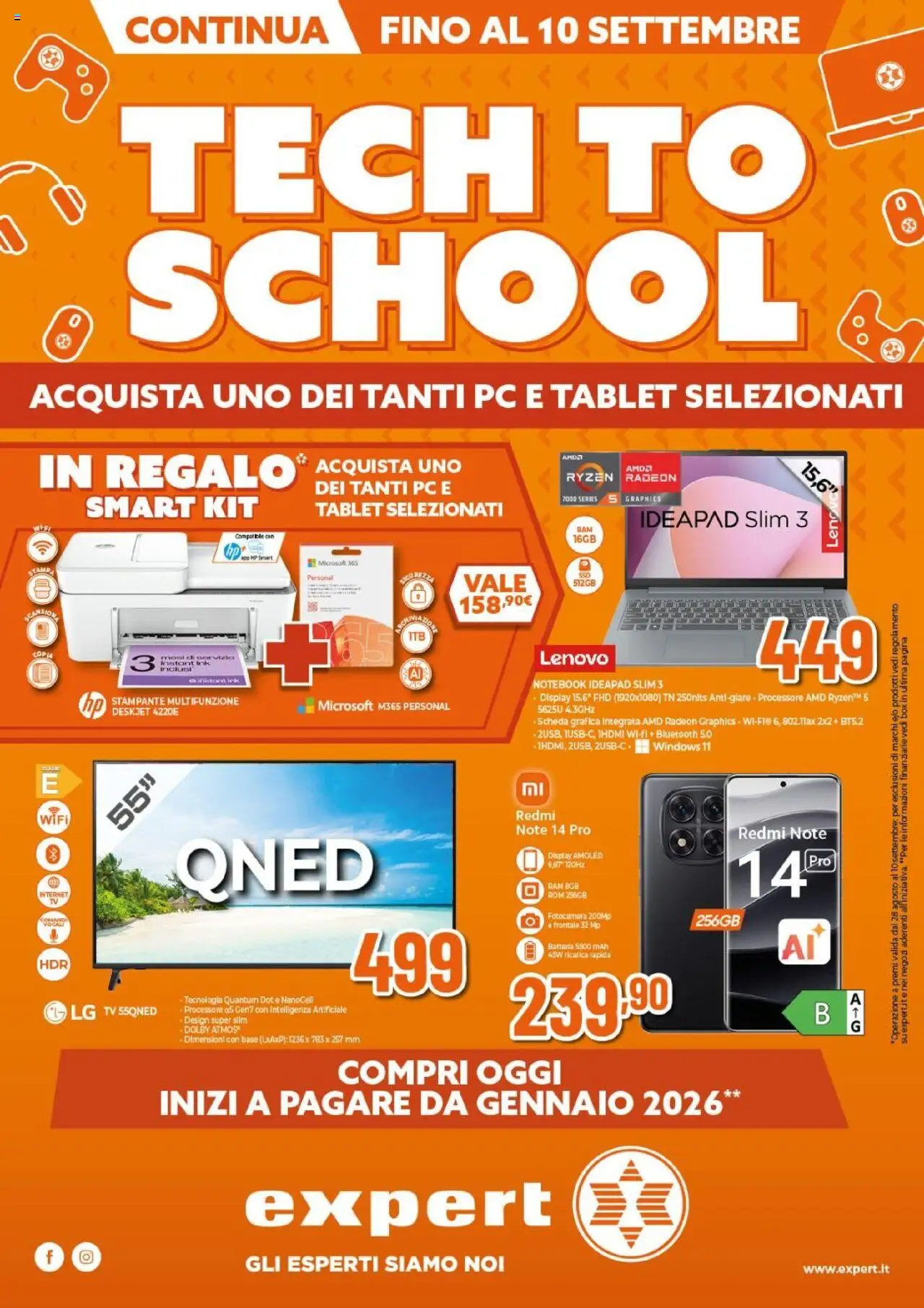 Volantino Expert valido da 28/08/2025 numero di pagina 1